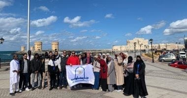 جامعة حلوان تنظم رحلات استكشافية للطلاب الوافدين لتعريفهم بتاريخ مصر 1 202503091153545354 حلوان جامعة حلوان تنظم رحلات استكشافية للطلاب الوافدين لتعريفهم بتاريخ مصر موقع في الجامعة