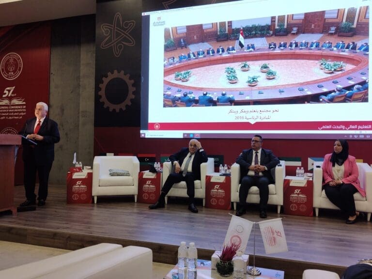 وزير التعليم العالي يشارك في جلسة حوارية حول "بنك المعرفة المصري – الدولي" في المؤتمر العام السابع والخمسين لاتحاد الجامعات العربية بالكويت 3 09aba93c 69d9 4f6a 8fe3 4aff95788a9b الاستشعار وزير التعليم العالي يشارك في جلسة حوارية حول "بنك المعرفة المصري – الدولي" في المؤتمر العام السابع والخمسين لاتحاد الجامعات العربية بالكويت موقع في الجامعة