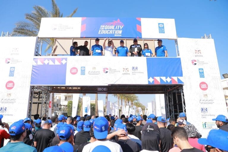 الجامعة البريطانية وبرنامج الأمم المتحدة الإنمائي يطلقان أكبر ماراثون من أجل التعليم المتميز بحضور وزير الشباب والرياضة 2 IMG 20250411 WA0095 جامعة المنصورة الجديدة الجامعة البريطانية وبرنامج الأمم المتحدة الإنمائي يطلقان أكبر ماراثون من أجل التعليم المتميز بحضور وزير الشباب والرياضة موقع في الجامعة