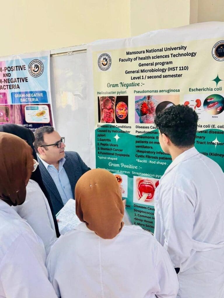 انطلاق فعاليات اليوم العلمي الأول للميكروبيولوجي بكلية تكنولوجيا العلوم الصحية – جامعة المنصورة الأهلية 13 FB IMG 1746341747793 تفاصيل انطلاق فعاليات اليوم العلمي الأول للميكروبيولوجي بكلية تكنولوجيا العلوم الصحية – جامعة المنصورة الأهلية موقع في الجامعة