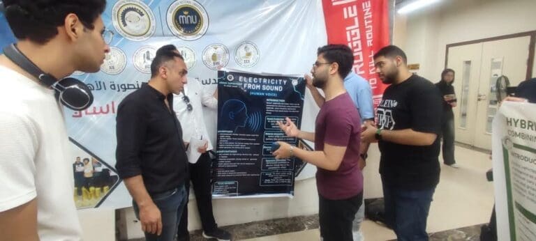 طلاب هندسة المنصورة الأهلية يبدعون في يوم علمي تطبيقي حول مستقبل الطاقة 13 FB IMG 1748081422373 جامعة كفر الشيخ طلاب هندسة المنصورة الأهلية يبدعون في يوم علمي تطبيقي حول مستقبل الطاقة موقع في الجامعة