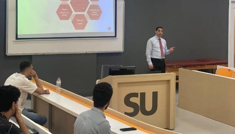 ورشة عمل بجامعة سيناء حول أنسب طرق العلاج اليدوي لآلام أسفل الظهر 1 ورشة عمل بجامعة سيناء حول أنسب طرق العلاج اليدوي لآلام أسفل الظهر