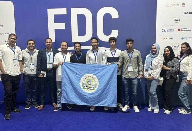 طلاب كلية هندسة الذكاء الاصطناعي يشاركون في FDC Summit ويتألقون في مسابقة CTF.AE الدولية 17 IMG 9041 جامعة المنصورة الجديدة طلاب كلية هندسة الذكاء الاصطناعي يشاركون في FDC Summit ويتألقون في مسابقة CTF.AE الدولية موقع في الجامعة