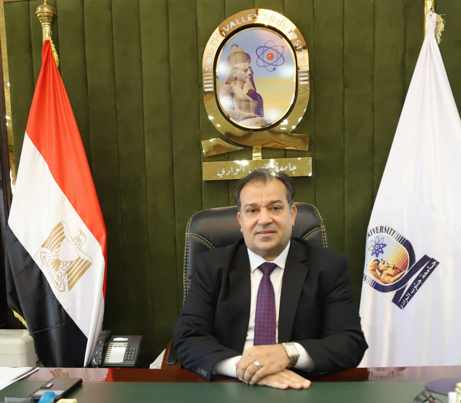 رئيس جامعة جنوب الوادي يهنئ الرئيس السيسي بالعام الهجري الجديد 1 FB IMG 1750743583768 جامعة رئيس جامعة جنوب الوادي يهنئ الرئيس السيسي بالعام الهجري الجديد موقع في الجامعة