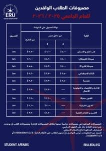 الهندسة بـ2500 دولار.. الجامعة المصرية الروسية تعلن مصروفات الطلاب الوافدين لعام 2025 / 2026 2 مصروفات الجامعة المصرية الروسية للوافدين 2025