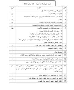 إجابات النماذج الاسترشادية لمادة اللغة العربية للثانوية العامة 2025 8 إجابات النموذج الاسترشادي 8 في اللغة العربية للثانوية العامة